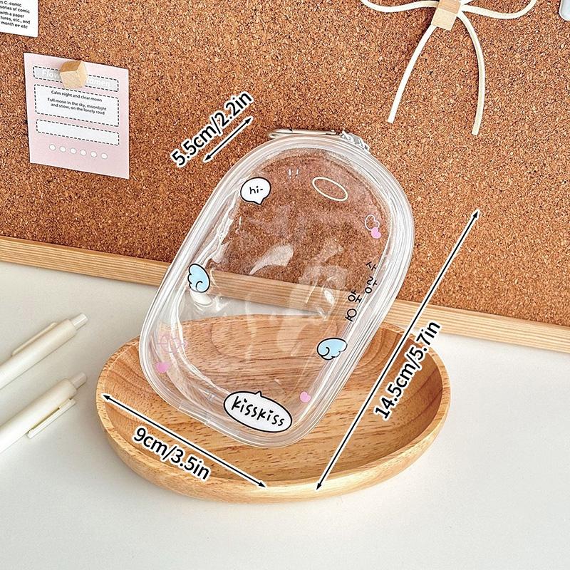 Clear Storage Bag Dollhouse Storage Bag with Zipper Hanging Keychain for Bag Gift Bag Packaging Pouch Doll Organizer Bags
