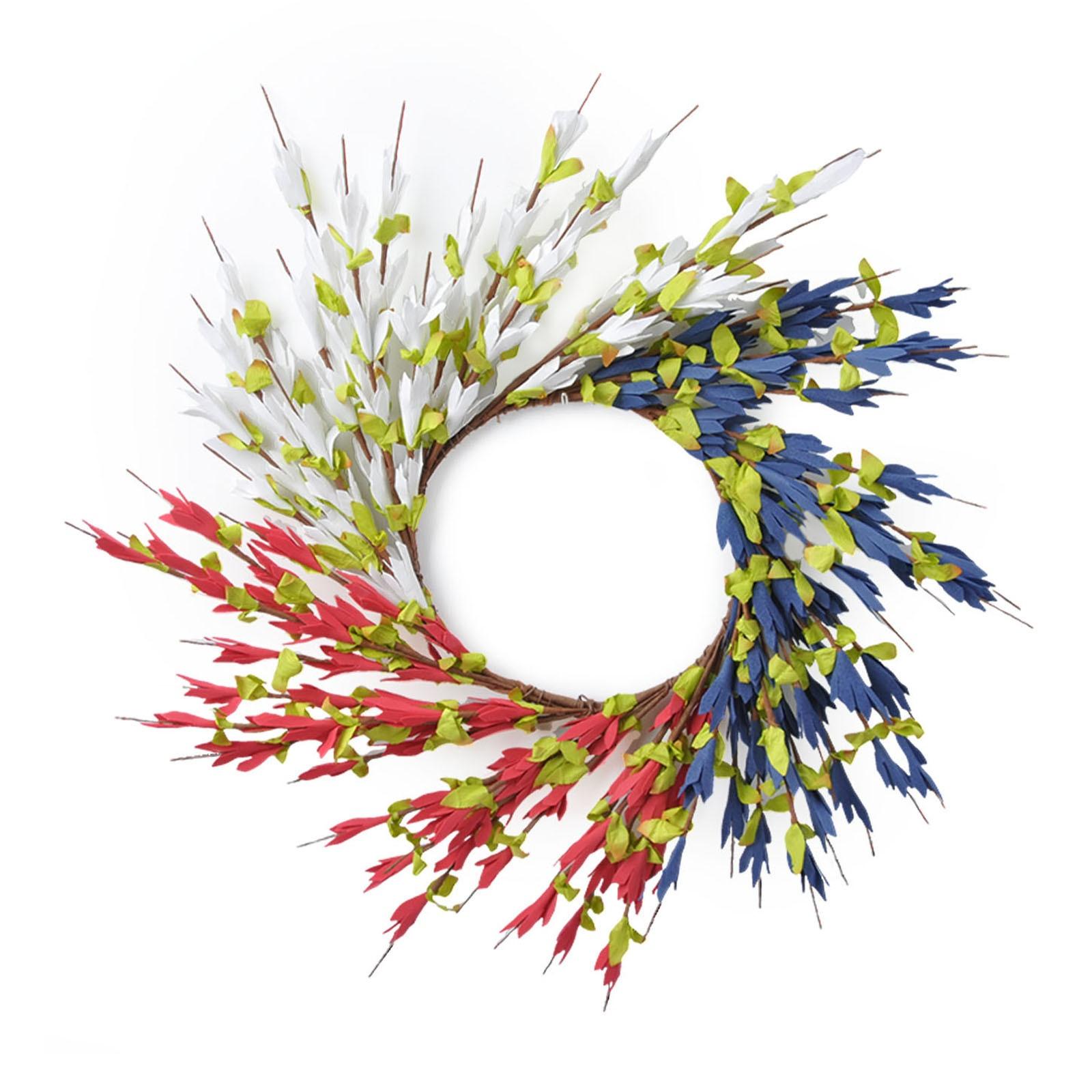 

Декорация на дверь в виде корзины из искусственного ротанга, Подвесное декоративное кольцо-корзина для двери One Size