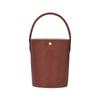 Épure 17 Logo Geprägte Signatur Kurzer Griff Eimer Tasche Damen Handtaschen Braun 10161HYZ035