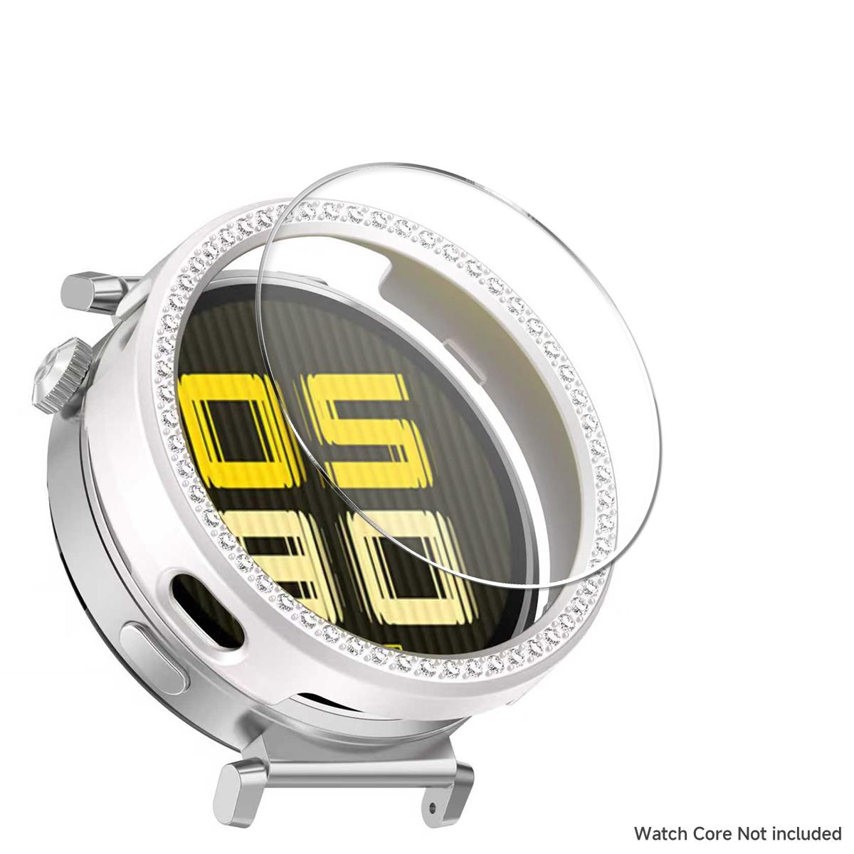 

Бриллиантовый чехол + закаленное стекло для Huawei Watch GT6 41 мм женский чехол защита экрана от царапин для Huawei Band GT6 41 мм бампер 1case 1film звезда