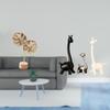 Nordic Abstract Metal Sculpture And Ceramic Giraffe Figurine Centerpiece Ornament for Modern Home