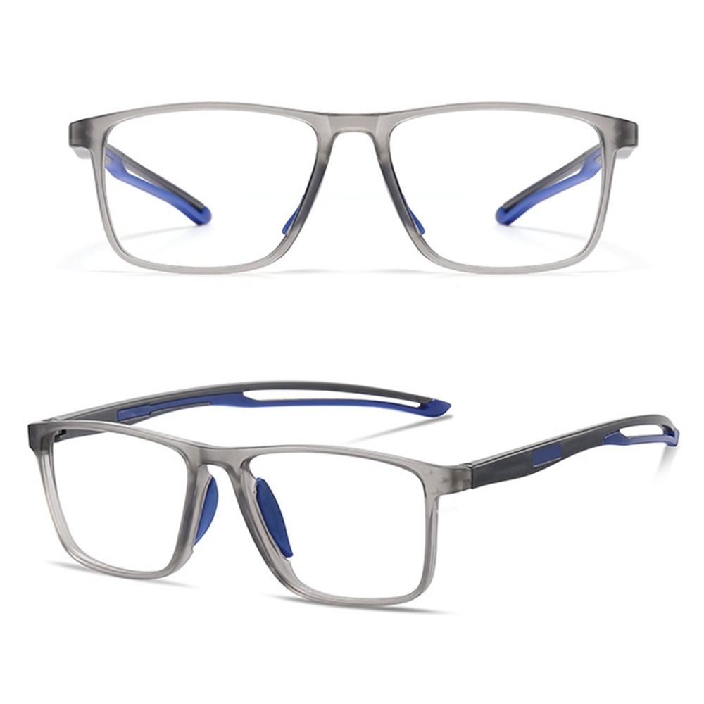 Photochrome Blaulicht-Lesebrille Blaulichtblockierend Multifokal Quadratische Brille Augenschutz Ultraleicht