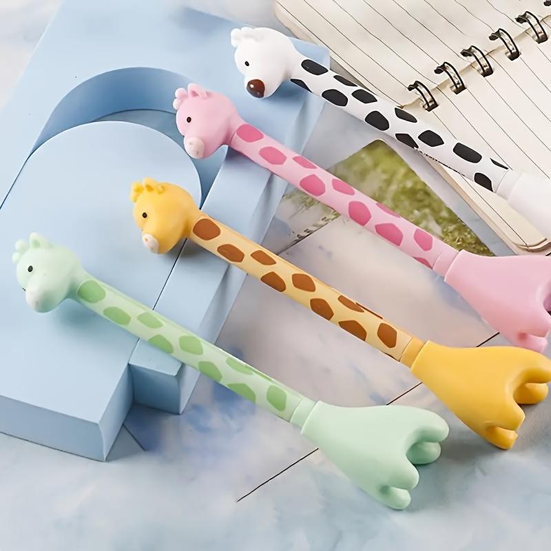 Cute Giraffe Neutral Pen with Realistic Design, Black Pen Core for Smooth and Exquisite Writing, Suitable for Back To School Learning and Stationery