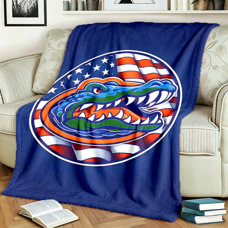 Florida Gators Theme Personalized Outdoor Flannel Blankets Soft And Suitable For All Seasons Perfect For Sofas Beds And Camping