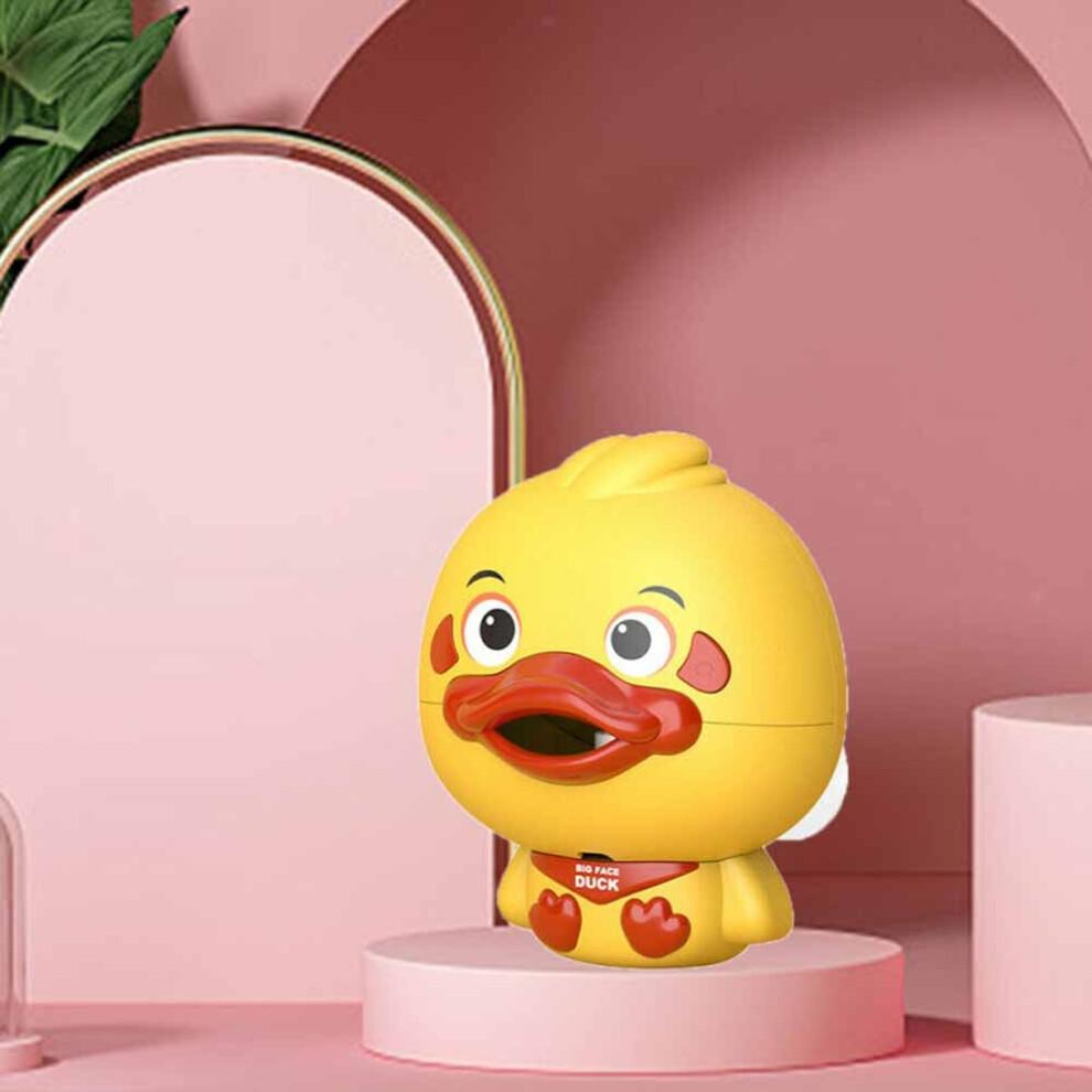 Electronic Bubble Maker Duck Bath Toy with Music, Spitting Bubbles, Suction Cup, ABS Safe Plastic (Requires 2x AA)