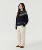 COVERNAT WOMAN Maglione Norvegese a Maglia Blu Scuro