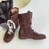 Popular Boots Women's Autumn 2025 Small Internet Celebrity Women's Boots Popular Thick-soled Thin Versatile Knight Medium Boots