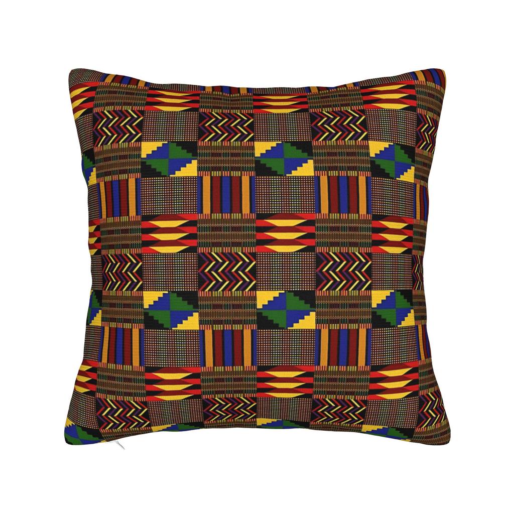 African Pattern Authentic Kente Cloth Pillowcases Funny Pillow Case For Sofa Car Home Decor Soft Pillow Cover