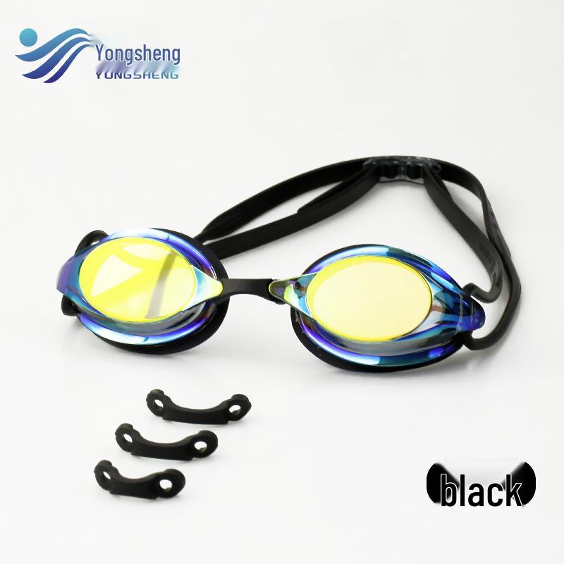 Colorful HD Electroplated Unisex Swimming Goggles - Waterproof, Anti-Fog, Small Frame, Comfortable for Diving and Training