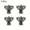 Antique Corner Brackets for Wood Case Decorative Feet Leg Corner (4 pcs)