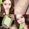 Novice-Friendly Mint Fresh Spring-Summer Green Leaf Green Apple Shimmering Green Micro-Glitter Cantaloupe Single Color Eyeshadow