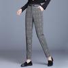 Syvent Tapered Check Tight Perfect for Plus Long 12F643 Women's Pants, Fit, Commuting, Casual, Sizes, Stylish, Figure-Flattering, Pants,