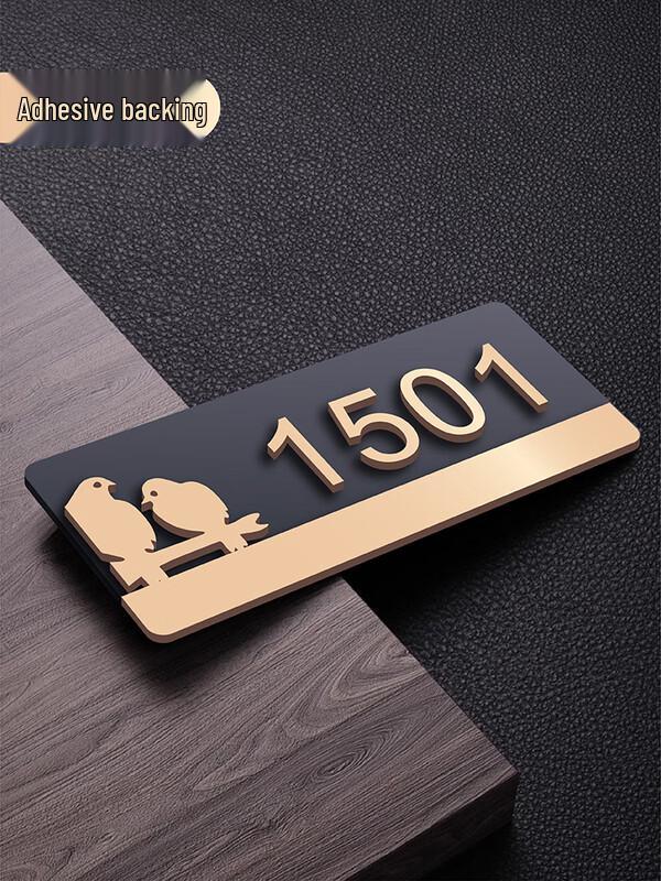 

Jiemengzhe 2025 Luxury Adhesive Door Number Plate
