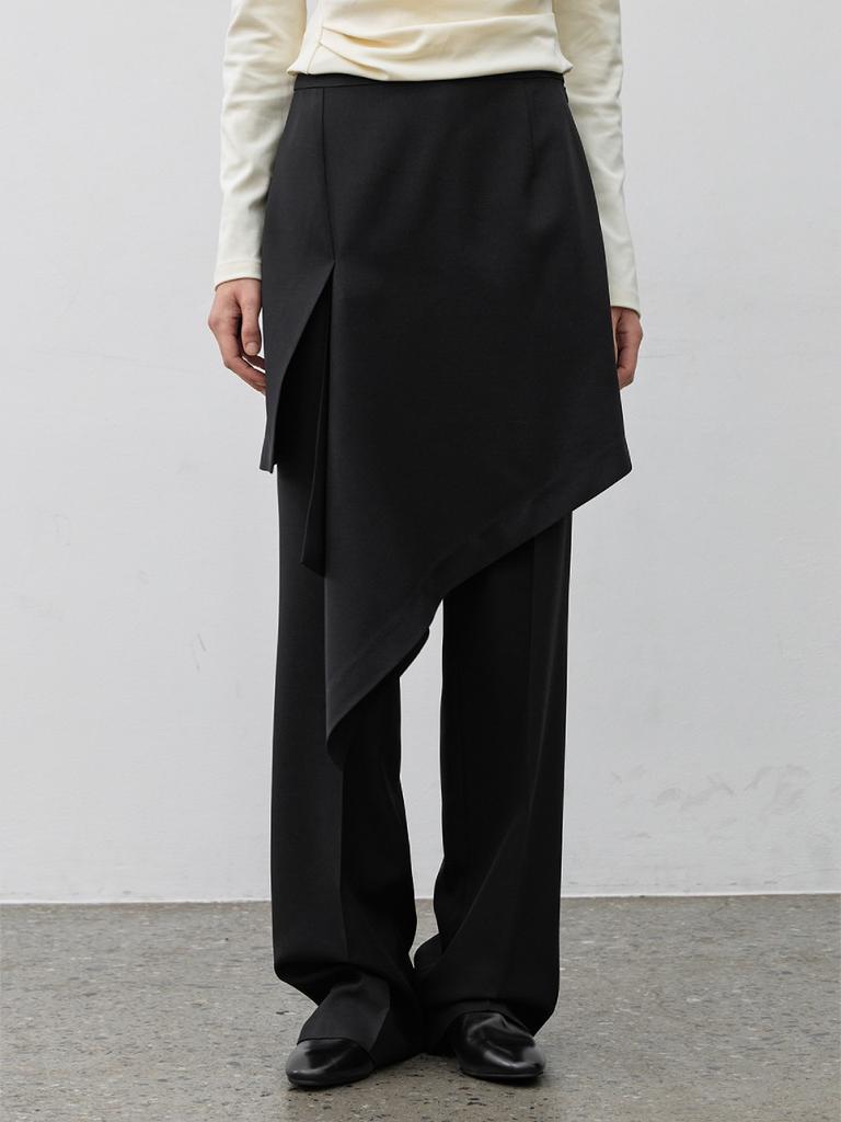 ATELIER NAIN Taube Skirt Layered Pants(Pt-5700)