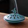 Retro Zinc Alloy Backflow Incense Holder Hollow  Aromatherapy Censer for Yoga  Home Decoration