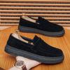 Fashion Men Suede Loafers Comfortable Man Casual Shoes Lightweight Slip on Walking Sneakers Platform Breathable Driving Shoes