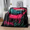 Reverse Flannel Blanket Soft Warm All-Season Throw, Design for Camping, Car Travel, Hiking Sofa, Bed, Office Perfect Gift for Parties