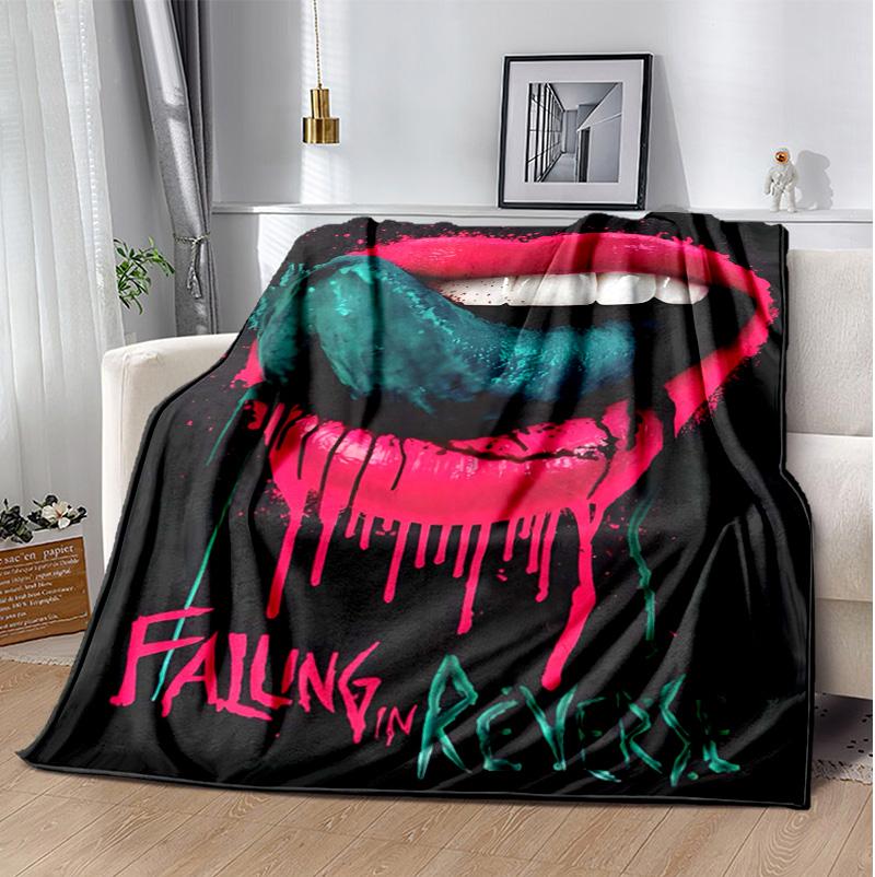 Reverse Flannel Blanket Soft Warm All-Season Throw, Design for Camping, Car Travel, Hiking Sofa, Bed, Office Perfect Gift for Parties