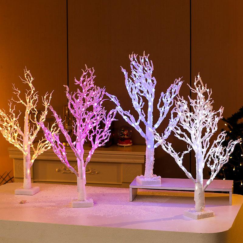 65cmPVC Illuminated Christmas Tree Decoration Christmas Decorations Window Table Top Christmas Tree Decoration