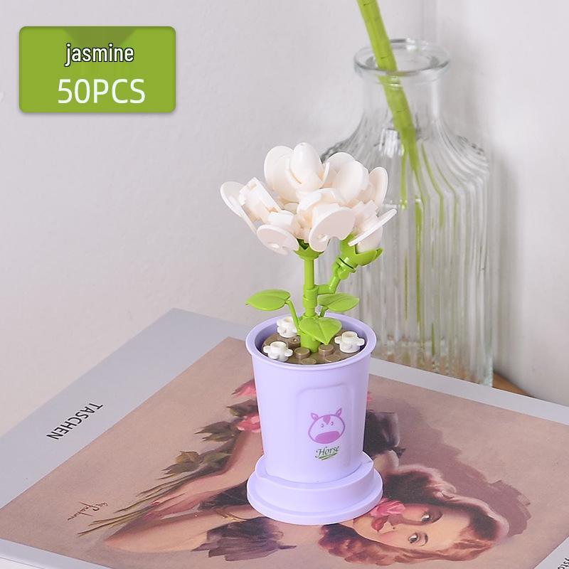 

Lele Brothers Креативные строительные блоки: Комнатные растения и образовательная сборная модель 8814