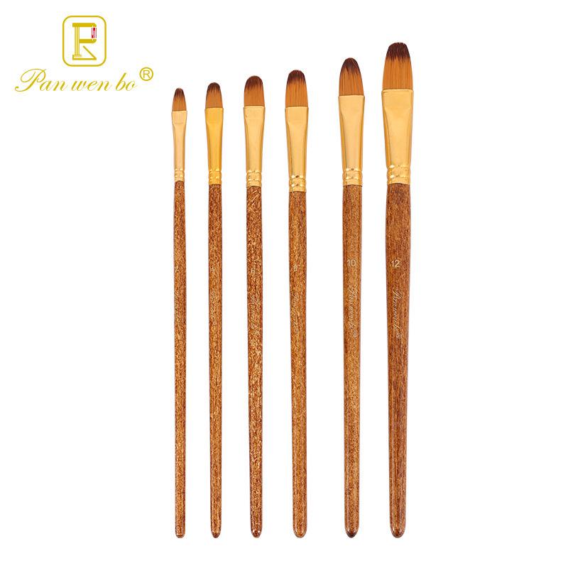 Set di 6 pennelli per pittura in nylon cross-border con gesso ad acqua e materiali artistici fai da te