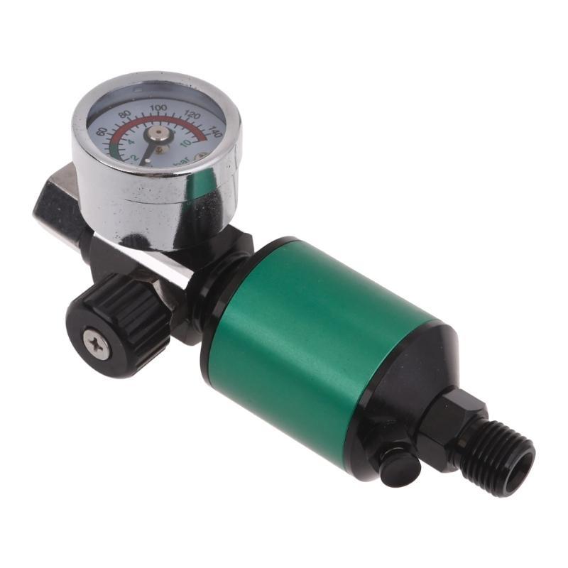 652F Air Compressor Filter Regulator with Pressure Regulator Setting and Reading for Spray Fitting Paint Air Tools