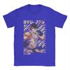 Ryu Streets Fighters T Shirts Men Pure Cotton Vintage T-Shirts Round Collar Game Tees Short Sleeve Clothing Plus Size