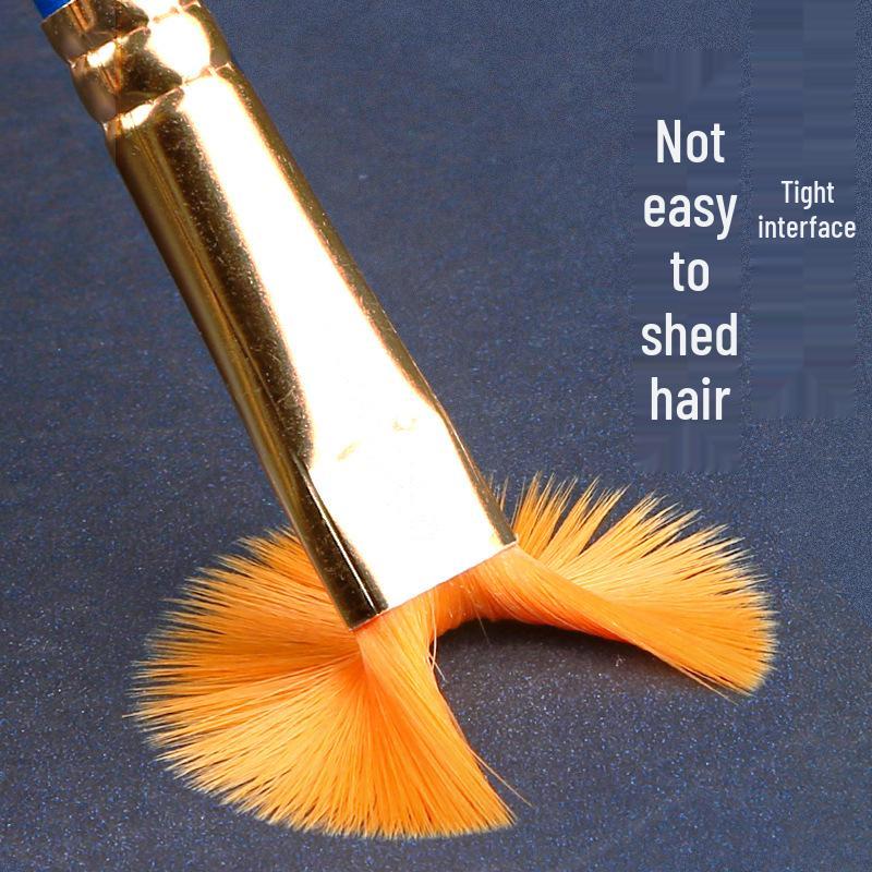 Gouache, Oil, Acrylic & Watercolor Brush Set — Nylon Hair Brushes for Art Students & Children