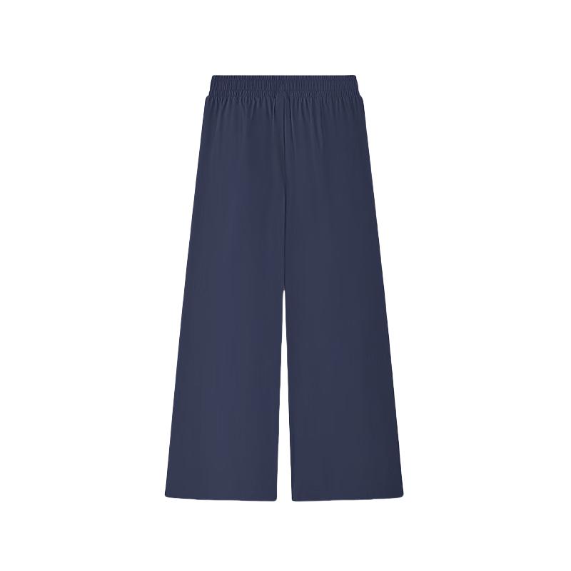 Skechers Comfortable Moisture-Wicking Quick-Dry Straight-Leg Casual Pants Women Bottoms Boat-Blue L225W239-01KA