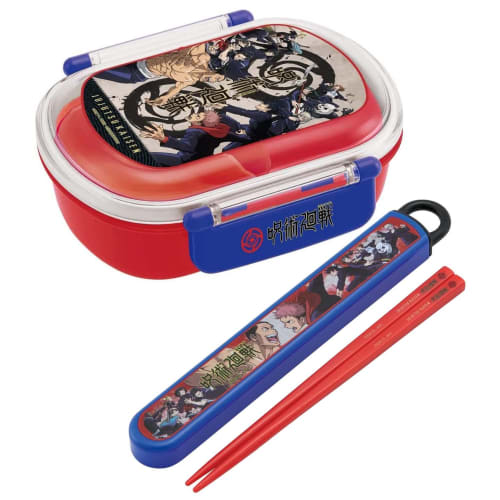 Skater Children's Antibacterial Lunch Box, Fluffy Capacity, 360ml, Jujutsu Kaisen Design, Made in Japan, QAF2BAAG-A
