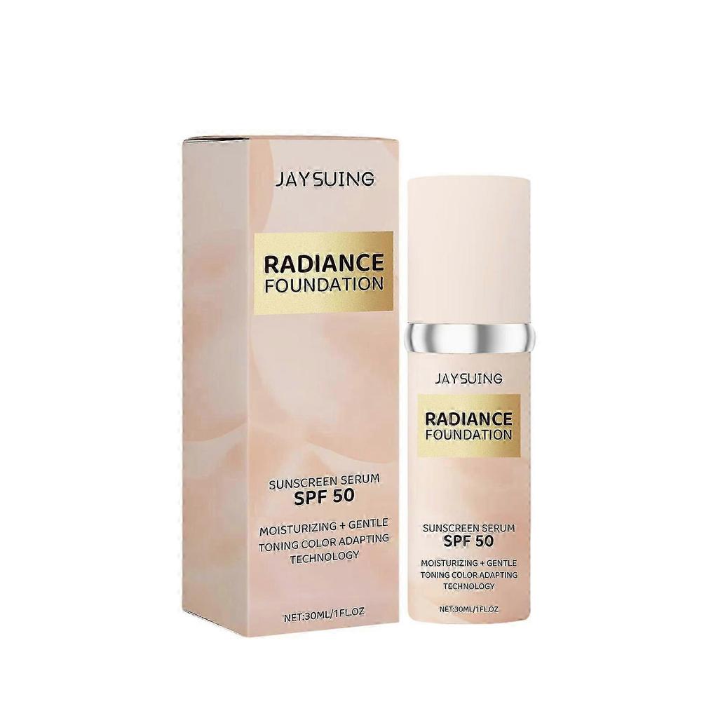Natural Liquid Foundation for Oily Skin - Long-Lasting, Moisturizing Concealer with Hyaluronic Acid & Kelp Extract, Matte Finish, Lightweight & Easy t
