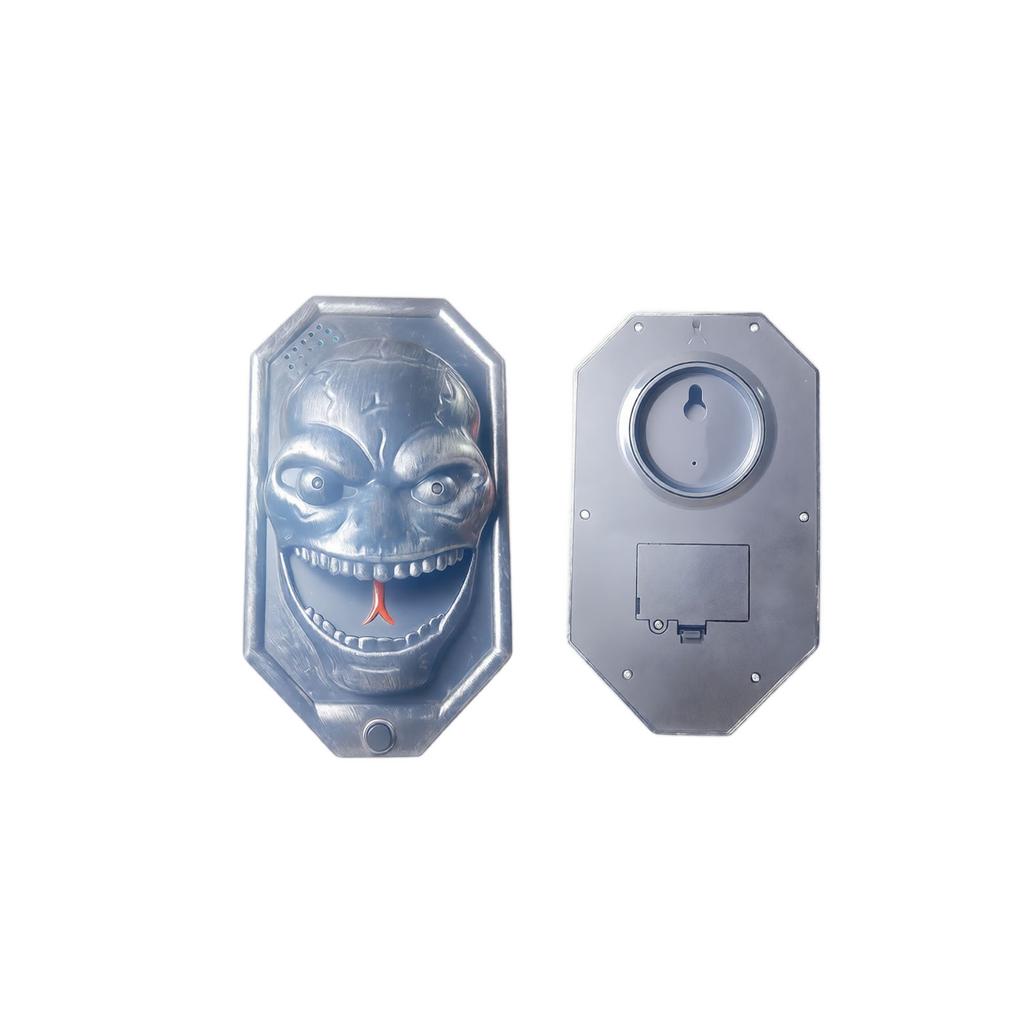 Electronic Doorbell with Skeleton Design Halloween Decoration Funny Door Bell Hanger for Holiday Party