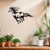 Large Metal Horse Wall Art 2D Iron Panel Modern Equestrian Home Decor Gift