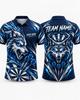 Unisex womenCustom Darts Polo Shirt Men Personalized Team Name 3D Printed Short Sleeve Breathable Sports Jersey for Tournament Training