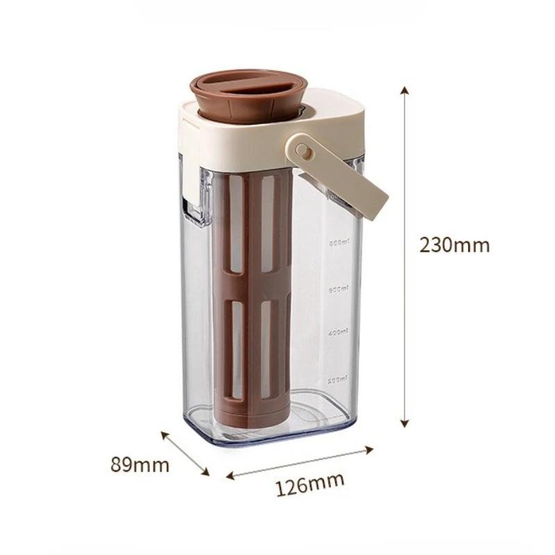 Cold Brew Coffee Pot 1000ml Iced Coffee Maker Cold Brew Jar Leak Proof Container Large Capacity Cold Water Kettle Kitchen Tools