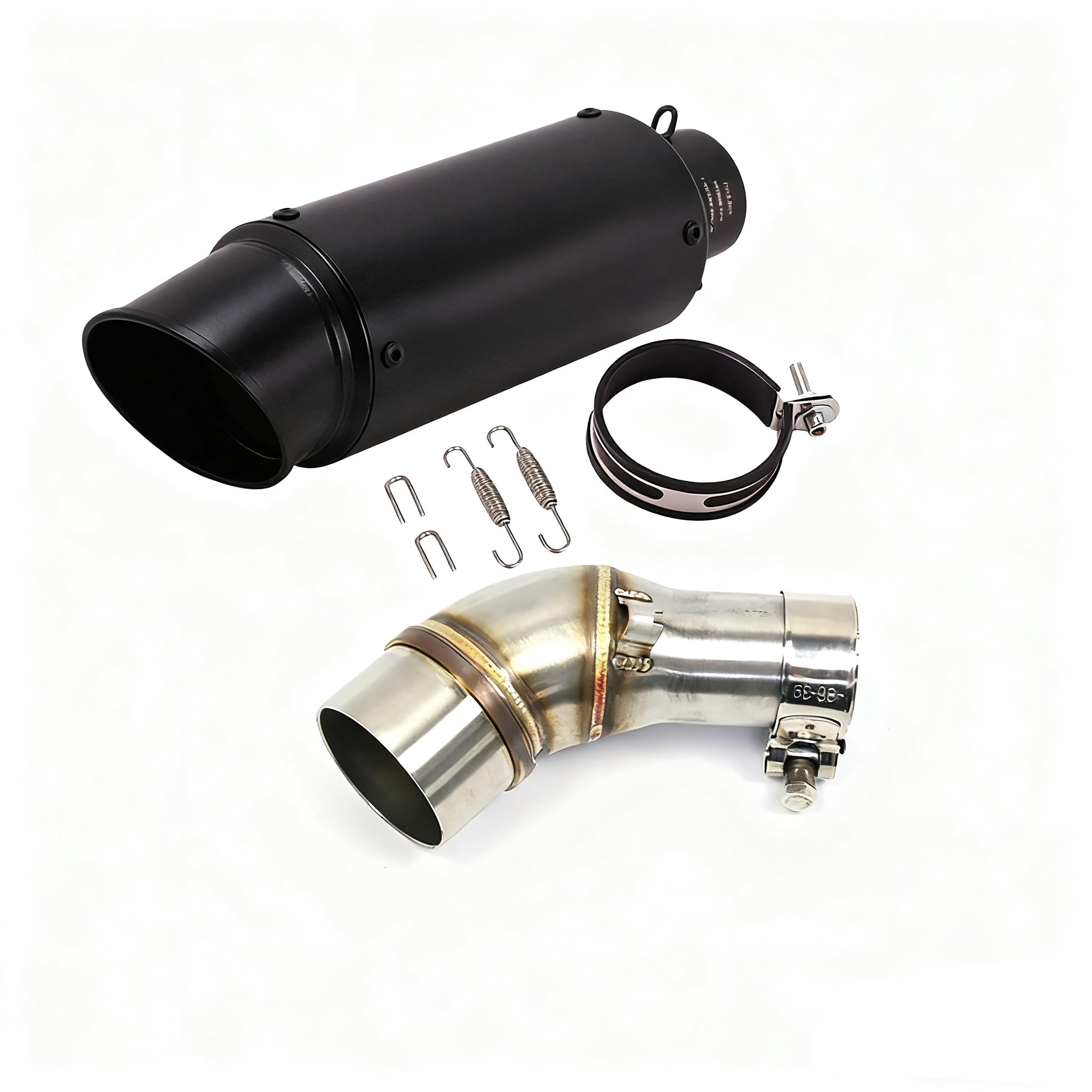 FIRECARP Нержавеющая сталь, Насадка на глушитель, Выхлопная труба, с промежуточной трубой,