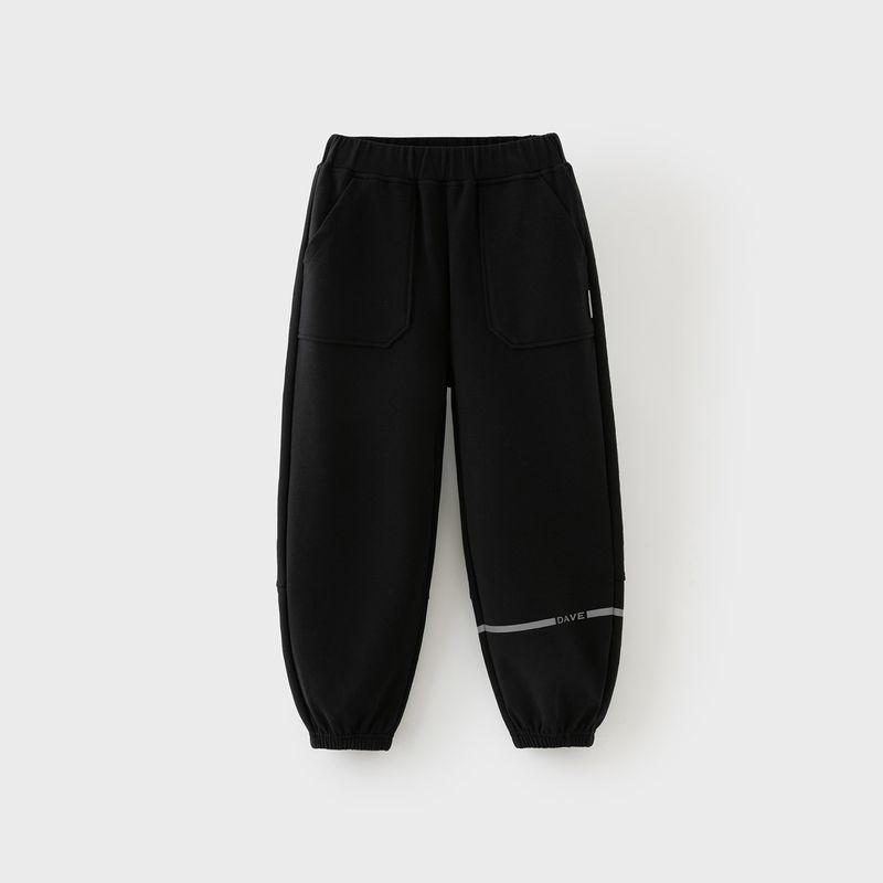 David Bella Children s Knit Pants 2026 Spring New Boys  Sweatpants for Older Kids Casual Sports Jogger Pants Black [Ready Stock] 130