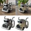 Unique Truck Coffee Mug Handcrafts Resins Semi Truck Shape Coffee Cup for Home Desktop Decoration and Trucker Gift