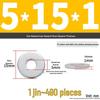 Extra Large Galvanized Metal Flat Washer - Thickened Round Screw Washer M6-M16