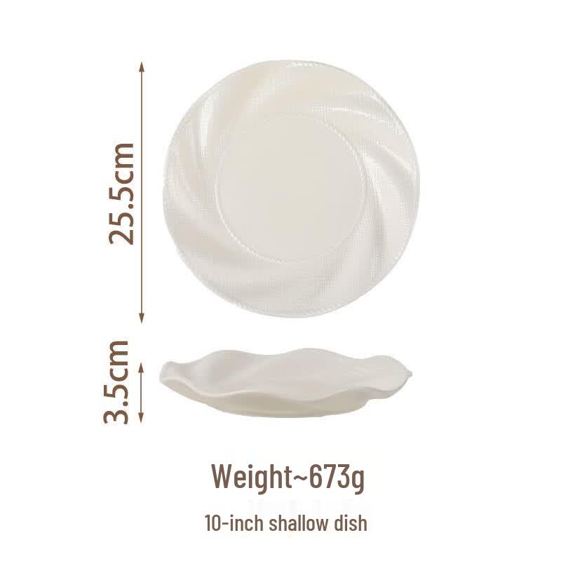 Ru Han Light Luxury Ceramic Dinner Plate