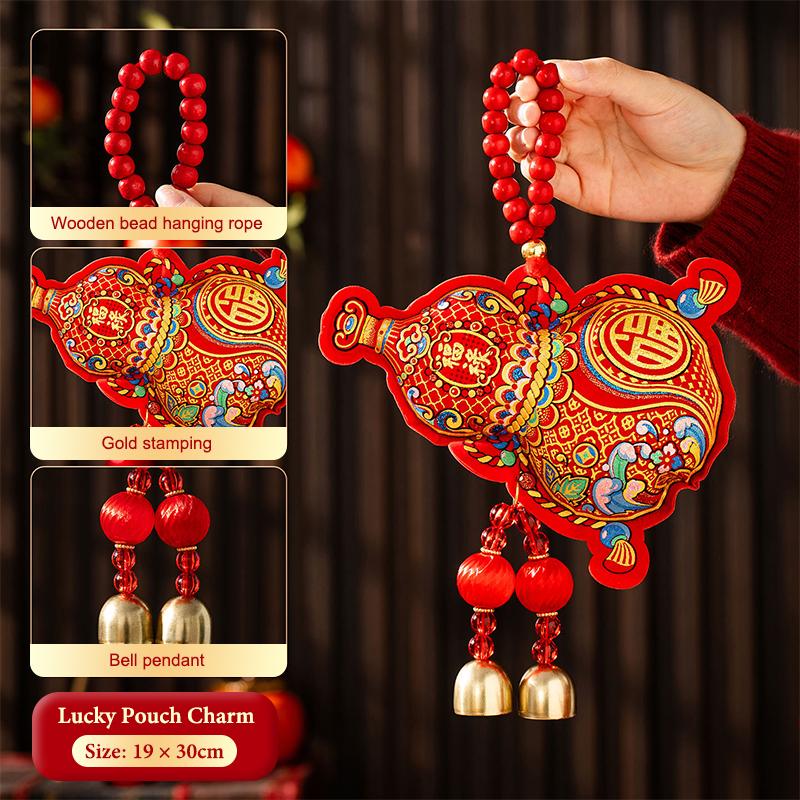 1 Stück 2026 Neujahrsdekoration Pferdejahr Türquaste Anhänger Chinesisches Frühlingsfest Hängedekoration Tet Hängeornament