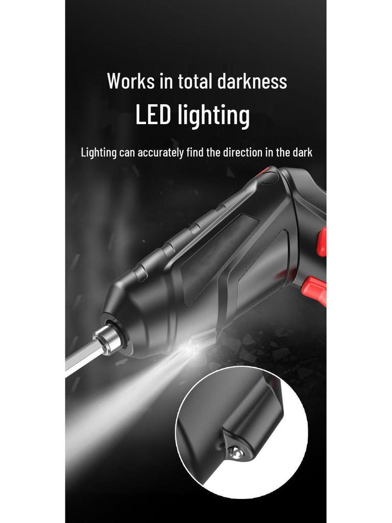 Rechargeable Mini Electric Screwdriver Drill - Fully Automatic, Household Compact Tool