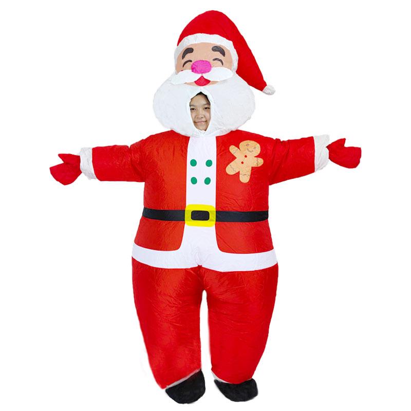 Inflatable Christmas Tree, Snowman, and Reindeer Costume for Festive Parties