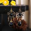 Ethnic Style Dangle Earrings for Women Boho Vintage Water Drop Tassel Earring Female Jewelry Accessories