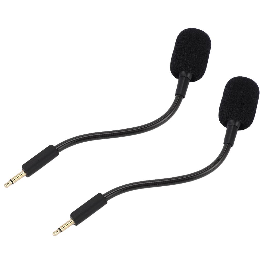2PCS Mic Replacement for Kraken V3 Wired USB Gaming Headset Noise Cancelling Boom Microphone with 3.5mm Plug