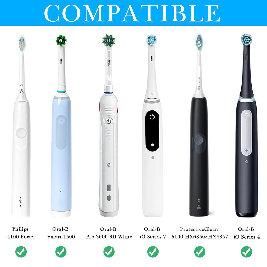 Linkidea Electric Toothbrush Plastic Electric Toothbrush Hanger with Cup Compatible with iO Series and Philip Sonicare with Adhesive Organizer