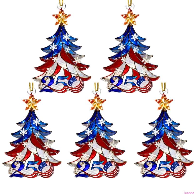 1pc 250th Anniversary Ornament Shatterproof Acrylic Christmas Tree Decoration For Home Holiday Party