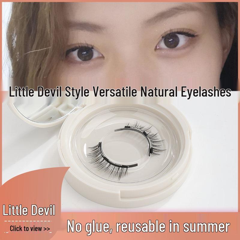 

Little Devil Magnetic False Eyelashes - Natural Look, Glue-Free, Single Pair