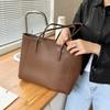 Retro large-capacity bag women's 2024 new trendy Korean versatile tote bag large-capacity shoulder commuter bag