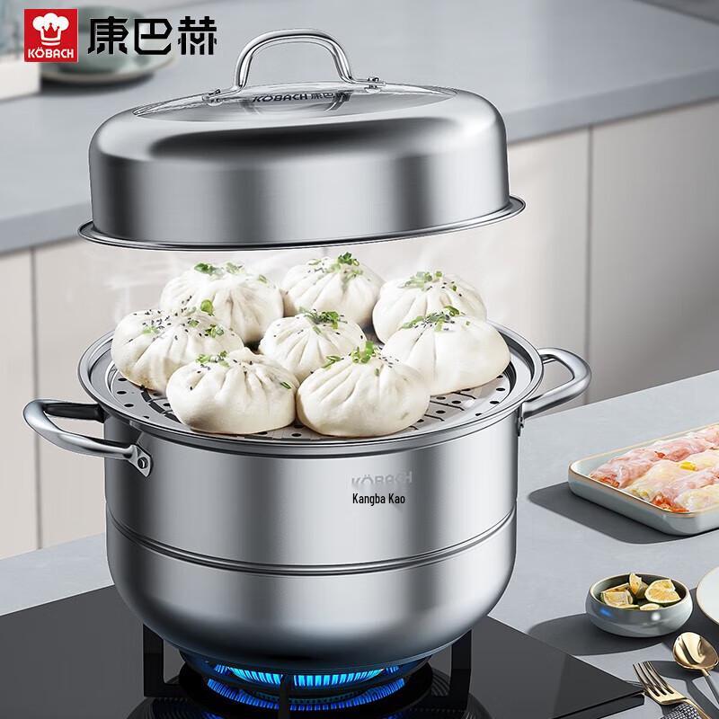Kangbahe European Style 304 Stainless Steel Steamer Pot